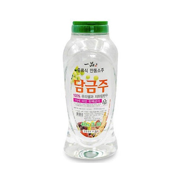 안동소주 일품 담금주 3.6L 40도 (VAT별도) 현금가